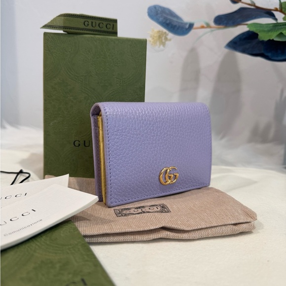 SOLD‼️GUCCI Limited Edition GG Marmont Bifold Wallet RARE - Picture 6 of 17